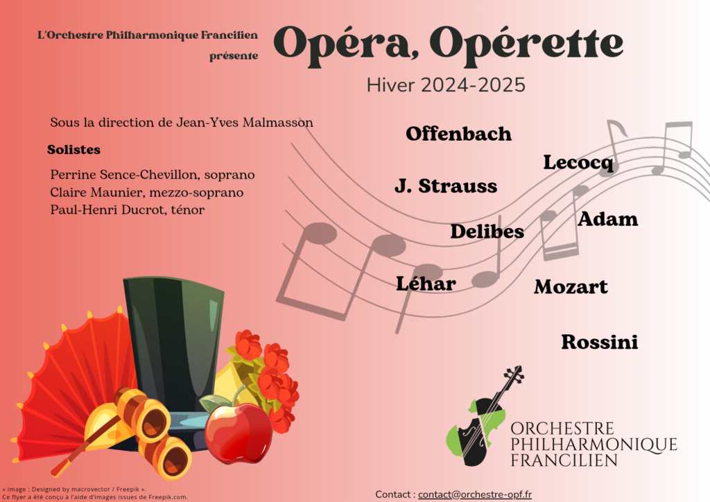 Programme de la session d'hiver 2024-2025 "Opéra, Opérette"